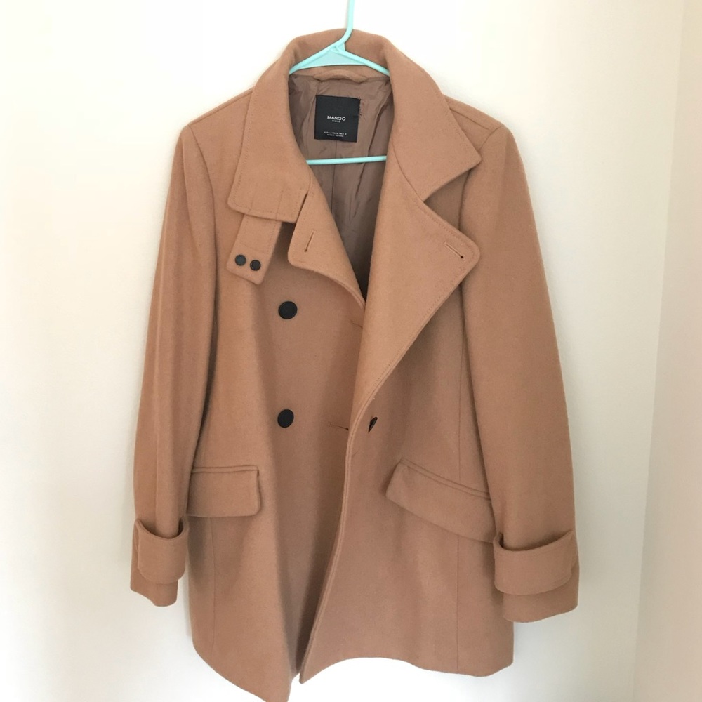 Mango Camel Peacoat